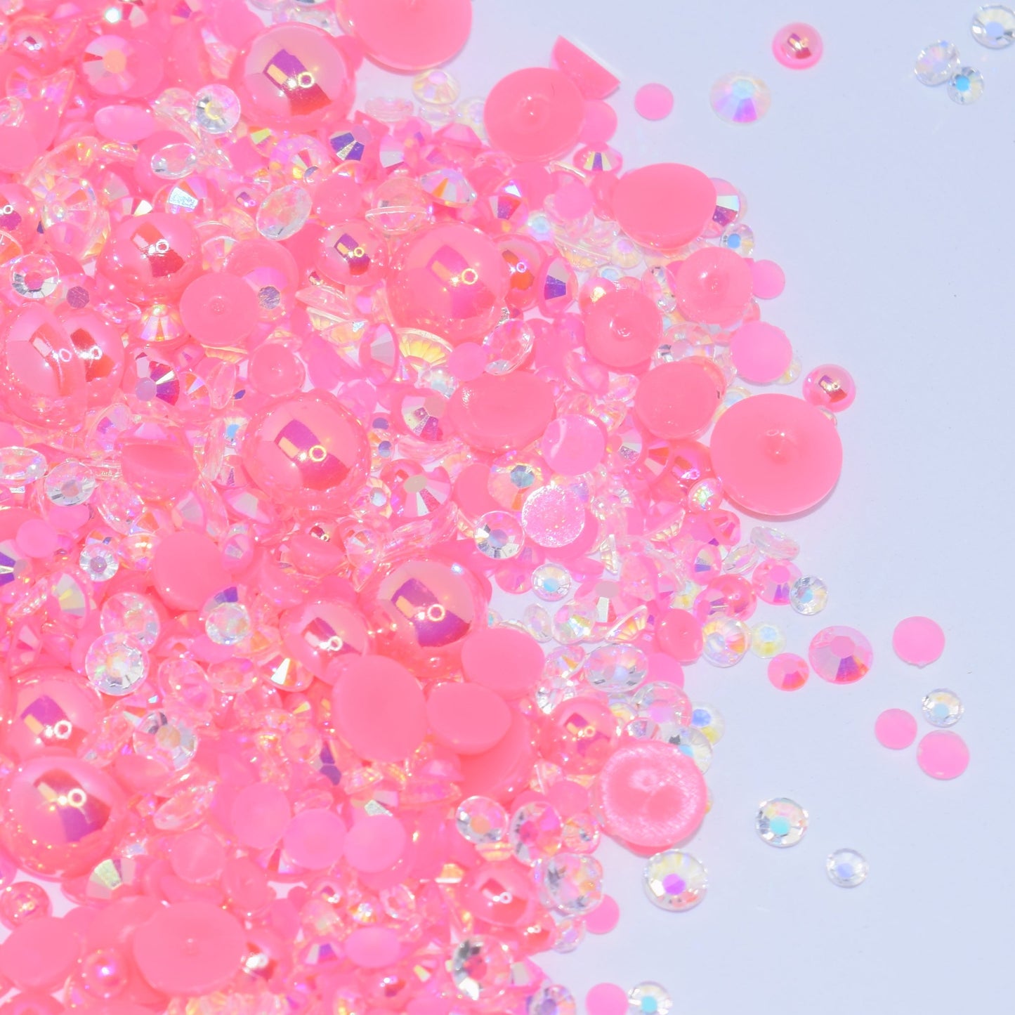 Pink Sunset Flat Back Pearl Mix - 1.2 oz