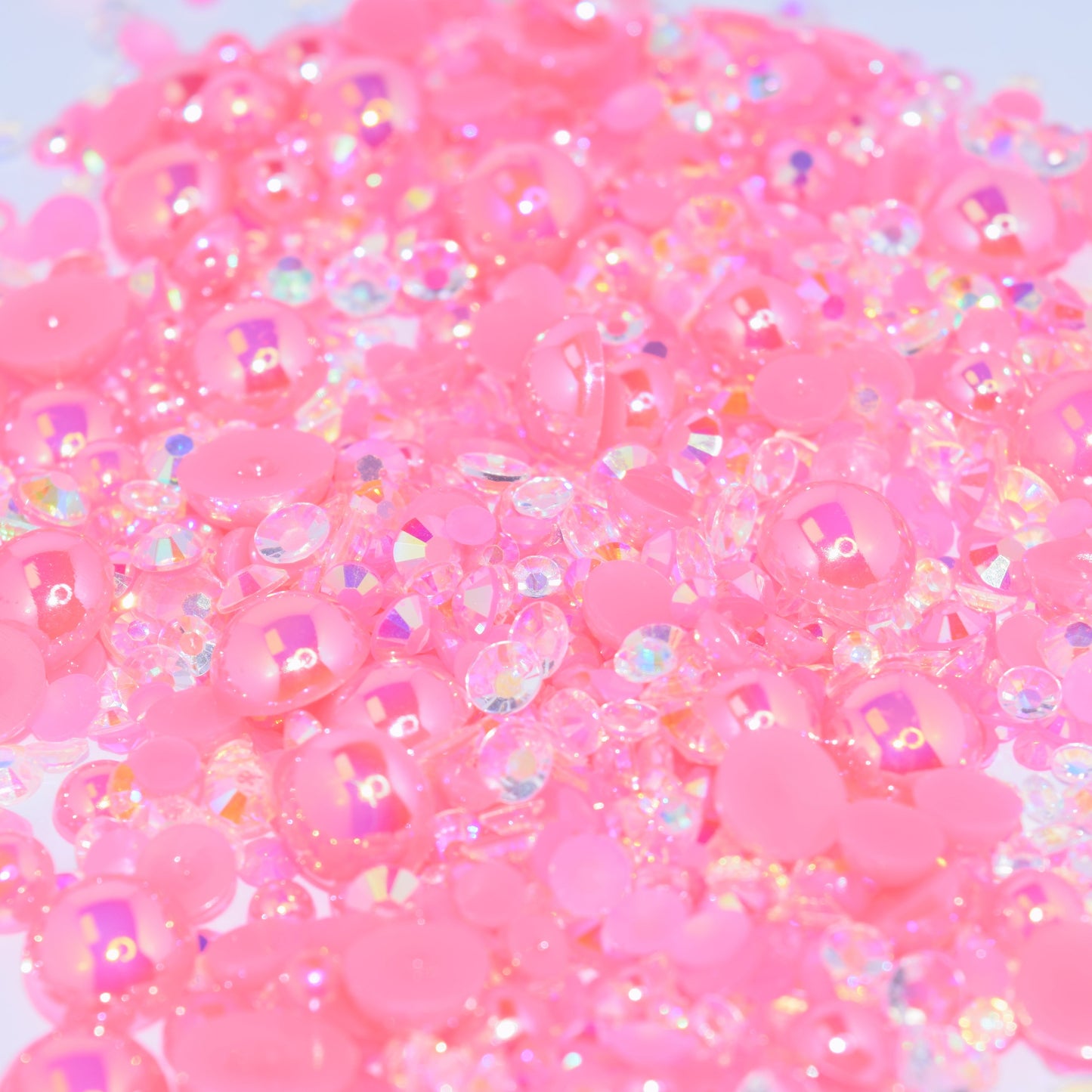 Pink Sunset Flat Back Pearl Mix - 1.2 oz