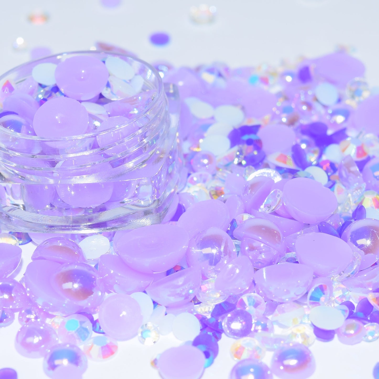 Purple Pop Flat Back Pearl Mix - 1.2 oz
