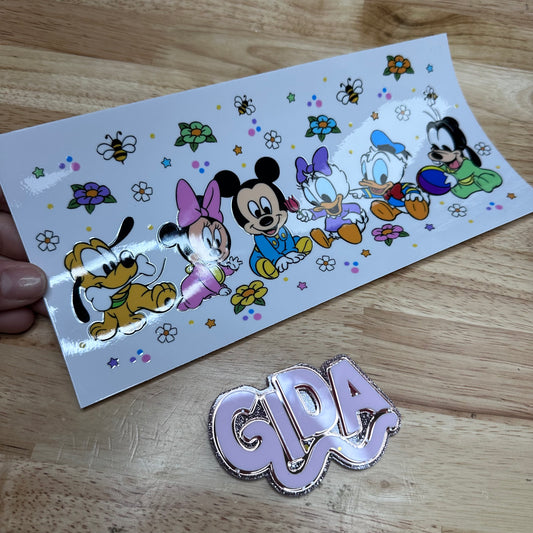 Cup Wrap UV DTF stickers - babys Libbey cup Wrap