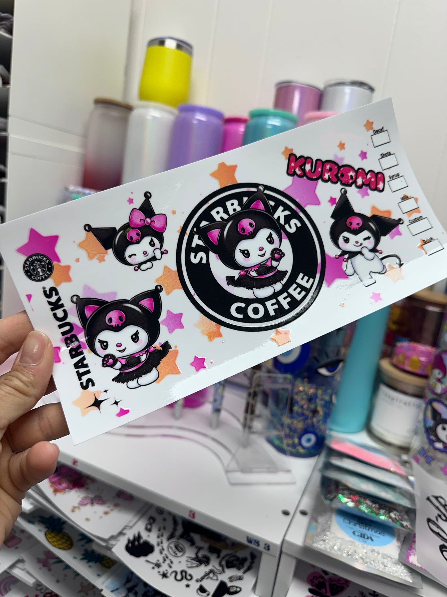 UV DTF - Kurooo Libbey cup Wrap