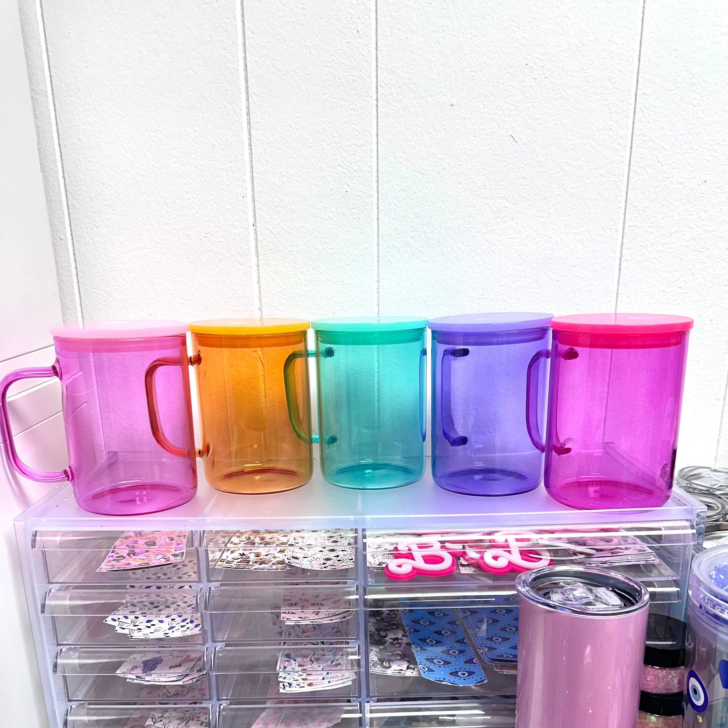 17 OZ Jelly Mug - Sublimation Glass Mug