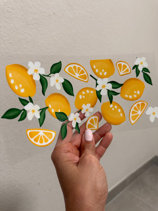 Cup Wrap Sticker - UV DTF Lemon