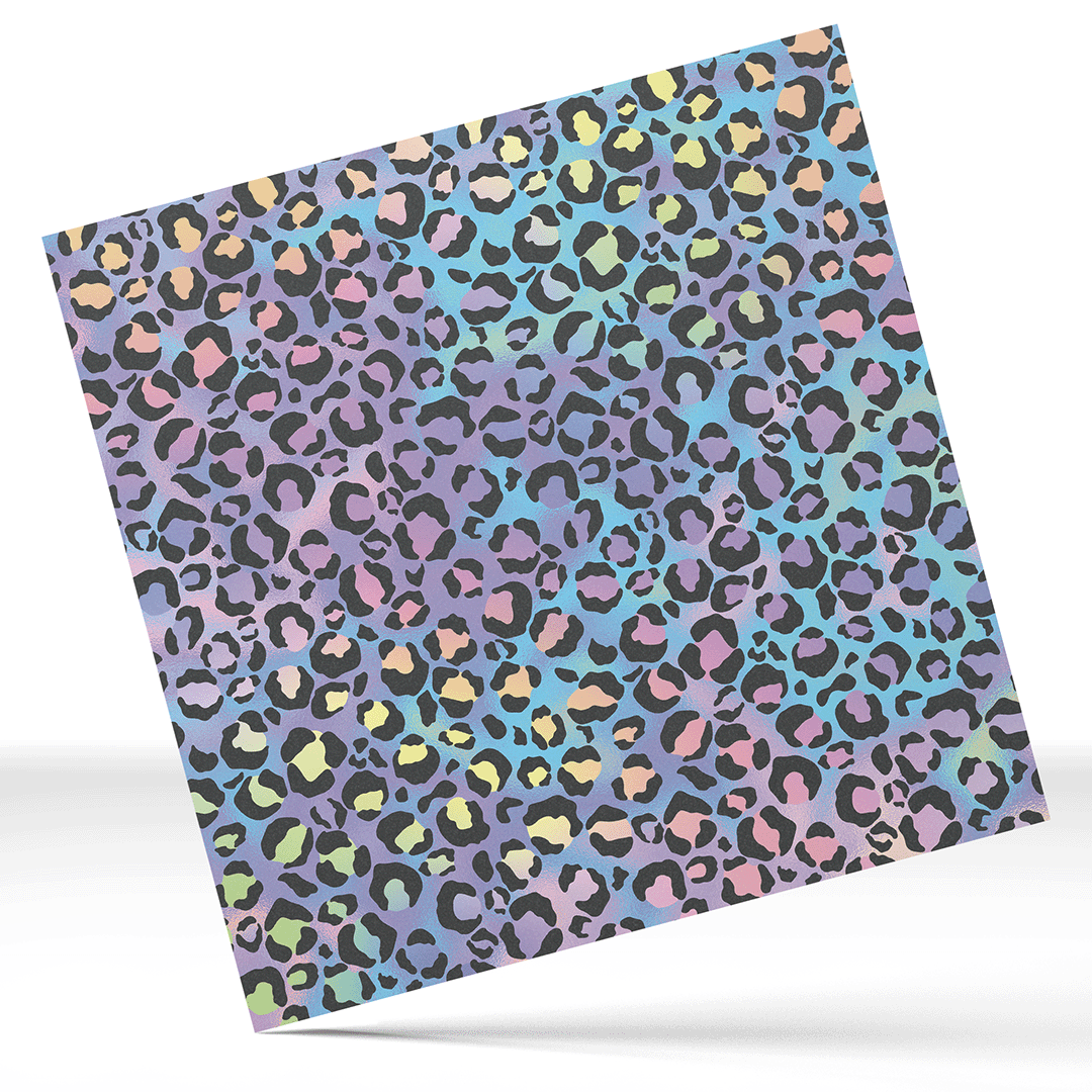 Multicolor Animal Print Printed 12x12 " Permanent Vinyl