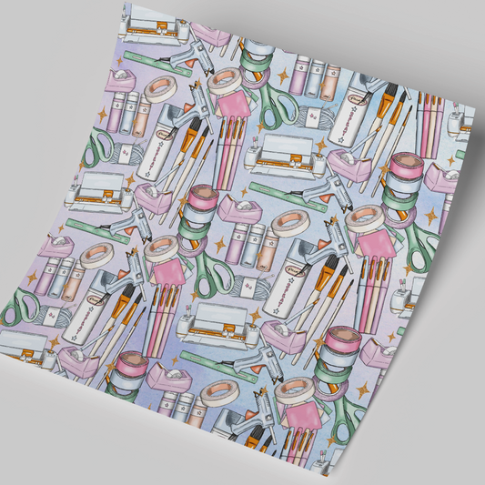 12x12 inches Patterned Vinyl - Crafters seamless
