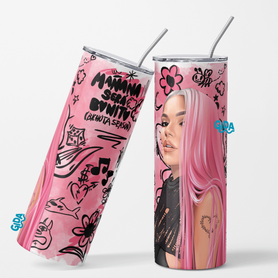 Karol G - BICHOTA SEASON - Straight 20oz Tumbler wrap Vinyl