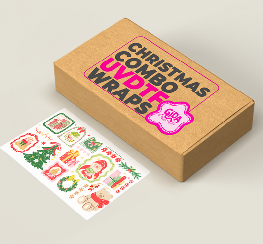 25 UV DTF Cup Wraps Bundle – 16oz Libbey Glass Cans | Ready to Press Designs