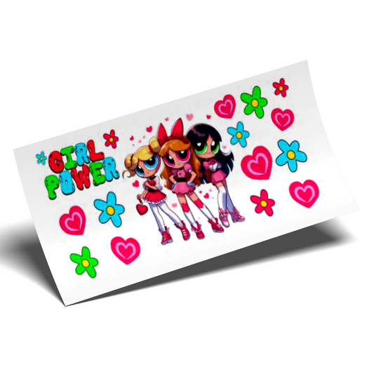 Cup Wrap Sticker - UV DTF transfer Powerful GIRLS