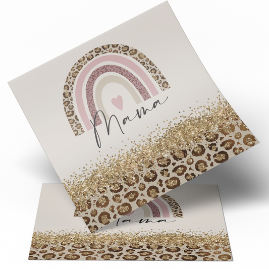 Wrap - Printed Vinyl Sheet BOHO Rainbow MAMA 20oz Straight Tumbler wrap Vinyl