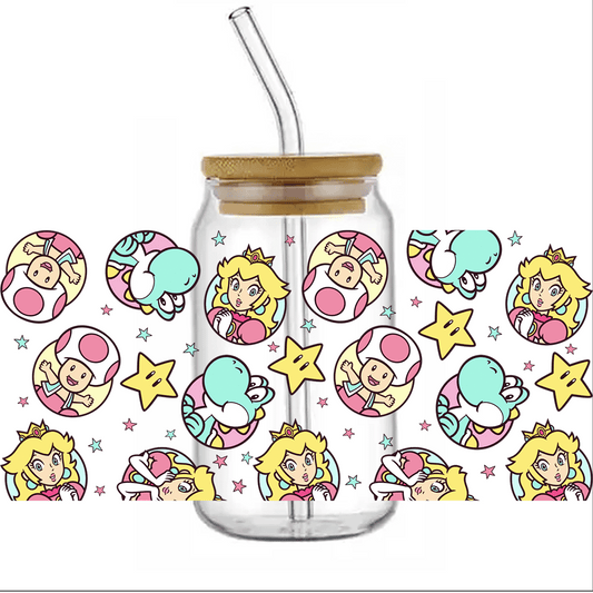 Cup Wrap Uv Dtf Sticker - Peaches Peaches Libbey cup Wrap