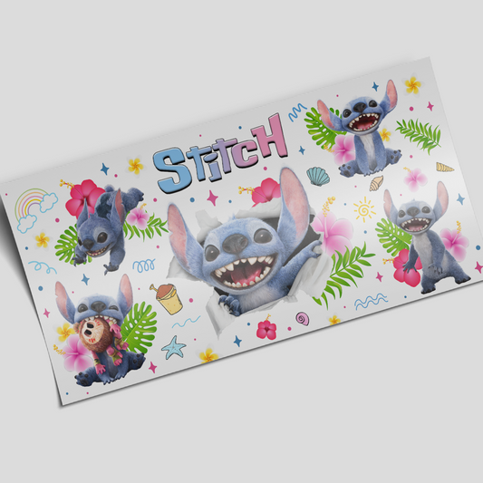 UV DTF Wrap Stickers - Stitch Tropical