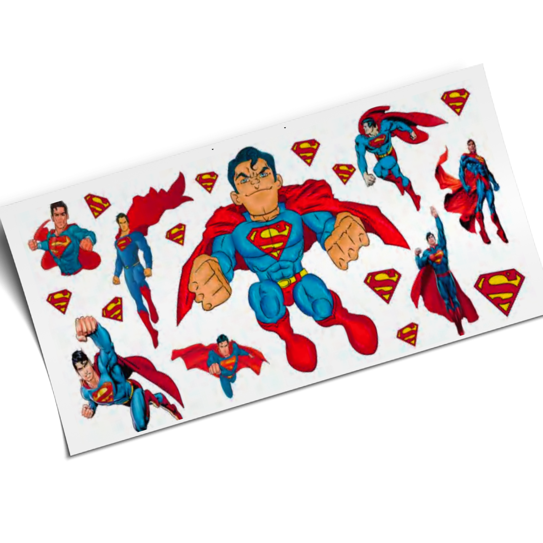 UV DTF Wrap Stickers - Superman comics