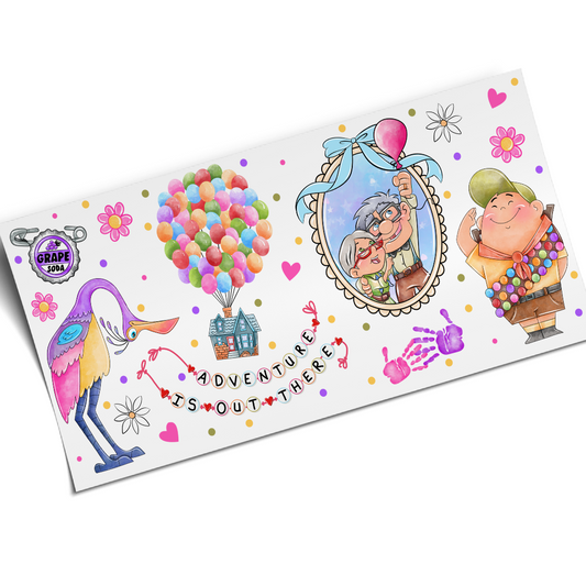 UV DTF Wrap Stickers - Up Carl and Ellie bracelet