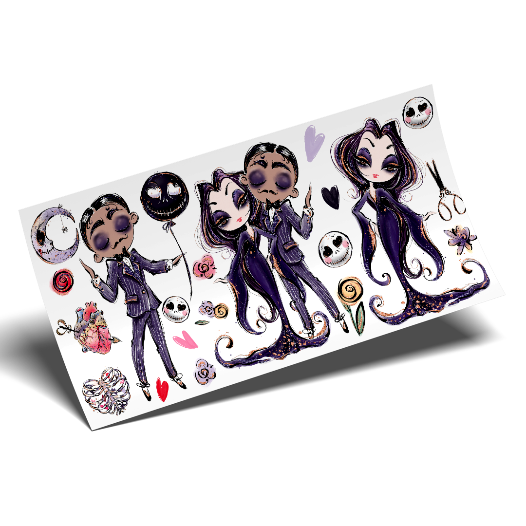 UV DTF Cup Wrap - Familia Adams