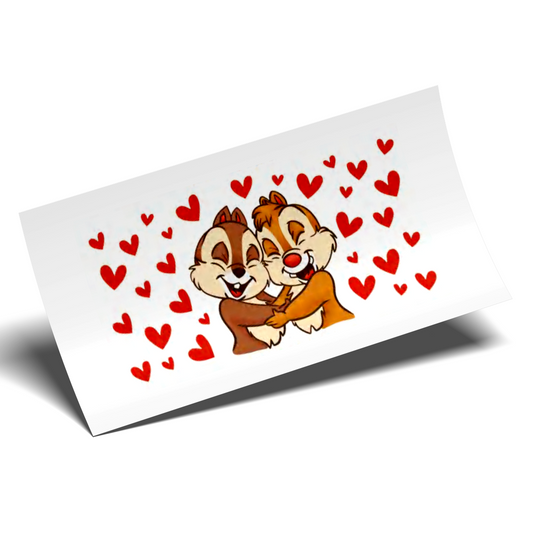 UV DTF Cup Wrap - Chip and Dale