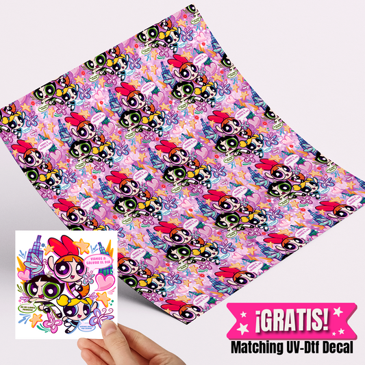 High-Quality Printed Adhesive Vinyl – Permanent Finish 12x12" PPG / Free Uvdtd decal