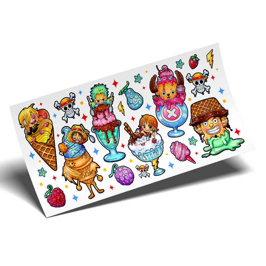 UV DTF Wrap Stickers - Popsicles Anime