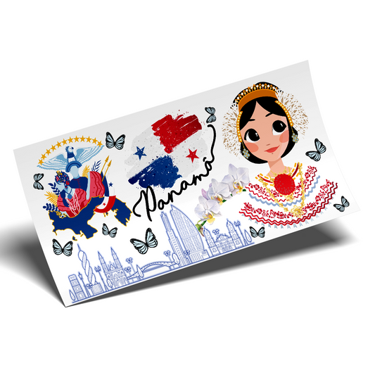 Cup Wrap Sticker UV DTF - Panama