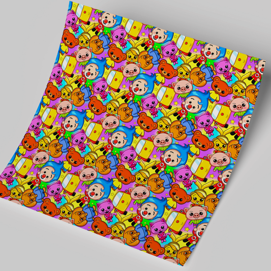 High-Quality Printed Adhesive Vinyl – Permanent Finish 12x12" Plim Plim / Free Uvdtd decal