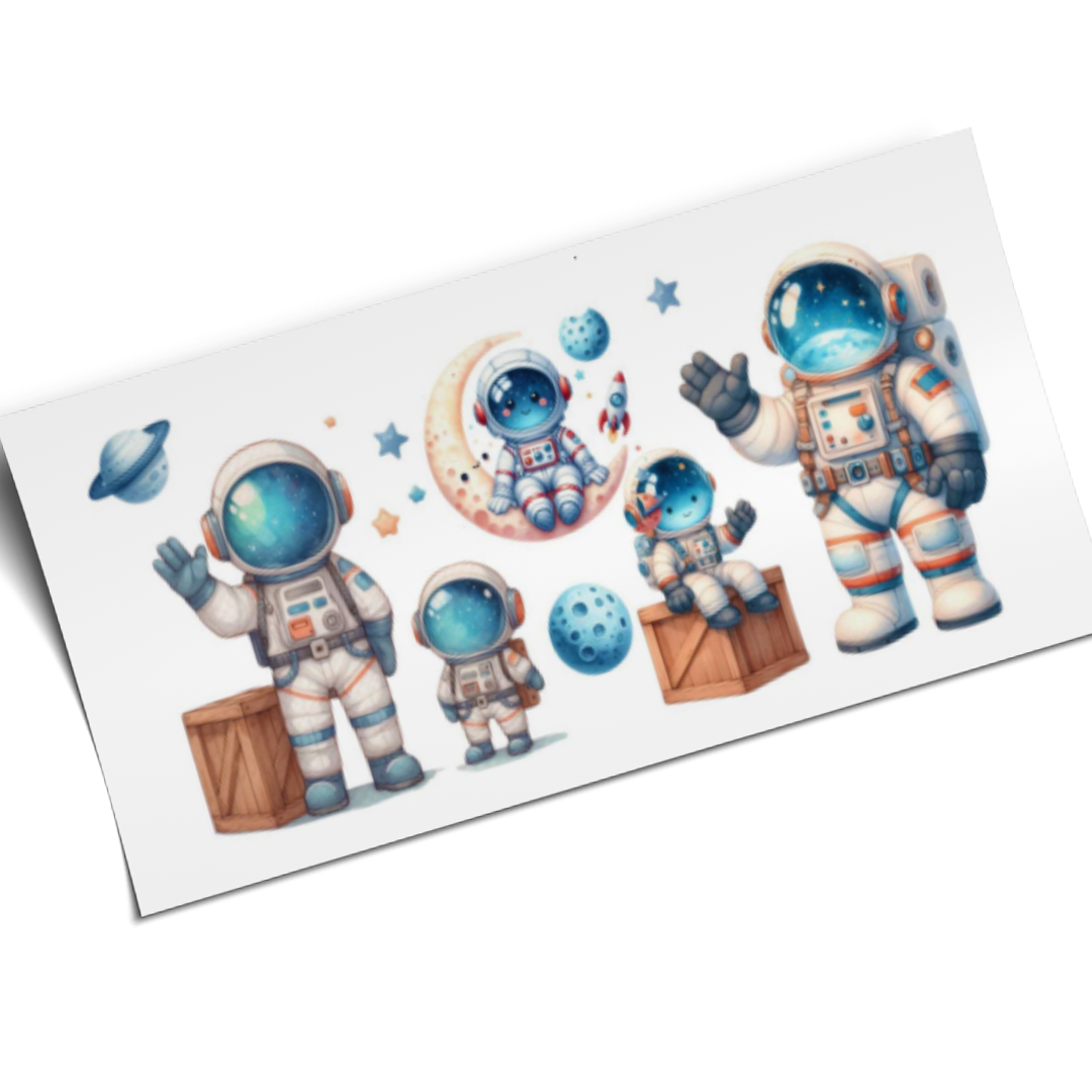 UV DTF Wrap Stickers - Astronaut