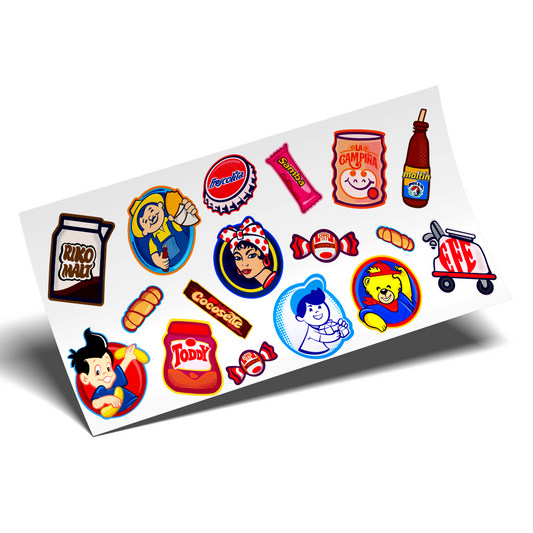 UV DTF Wrap Stickers - Venezuela Pattern Icons Chucherias