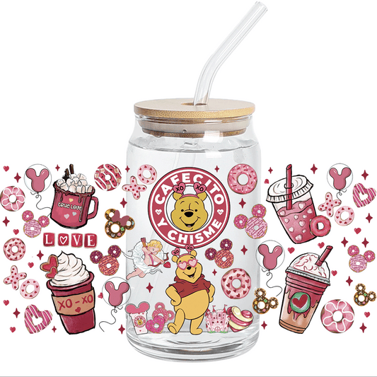 UV DTF Stickers Wrap - CAFECITO Y CHISME Winnie Libbey Wrap