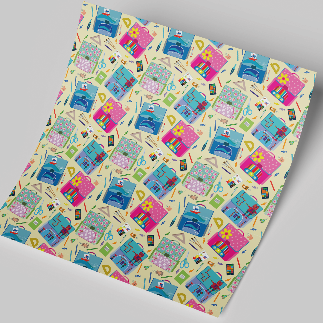 12x12" Permanent Printed Vinyl - Multicolor Backpacks