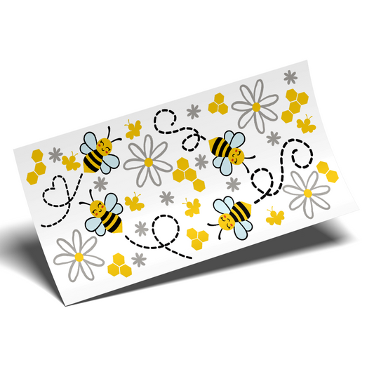 UV DTF WRAP - Flowers and Bee's