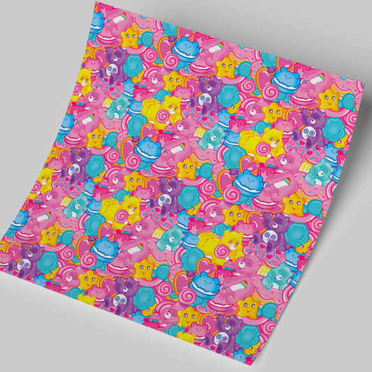 Printed Vinyl Sheet 12x12 " Permanent Vinyl - Cute BEARS