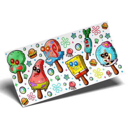 UV DTF Wrap Stickers - Popsicle Under the sea