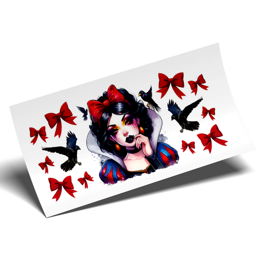 Cup Wrap Sticker - UV DTF Rebel Princess Blancanieves