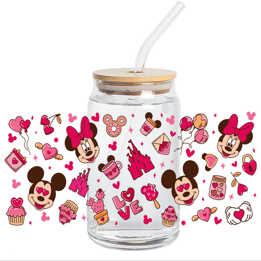 UV DTF WRAP - Ratoncita pink items Libbey cup Wrap - STICKER