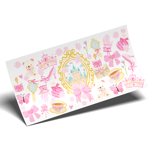 UV DTF Wrap Stickers - Cutest Princess Castle