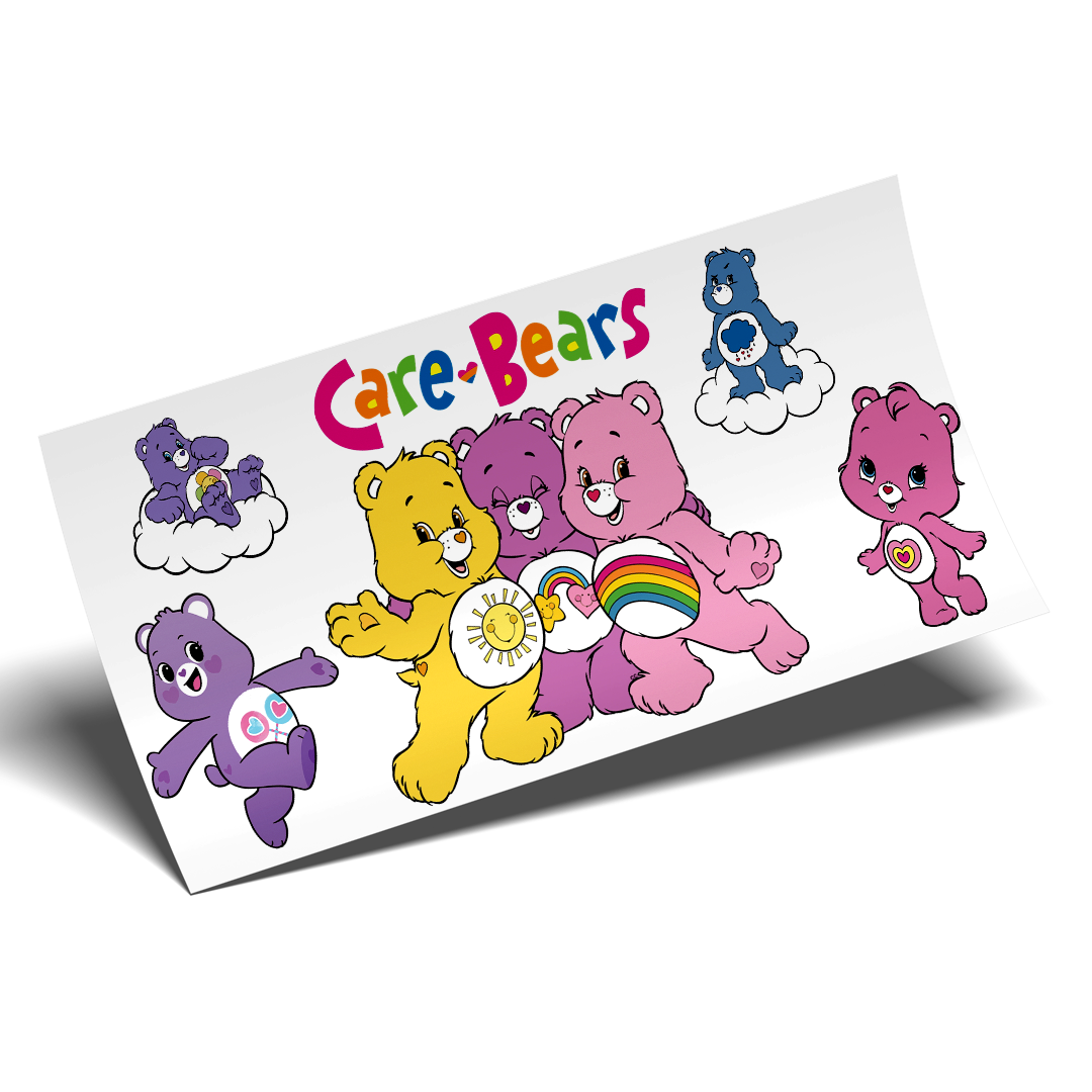 UV DTF Stickers Wraps - Ositos Care bears Trio