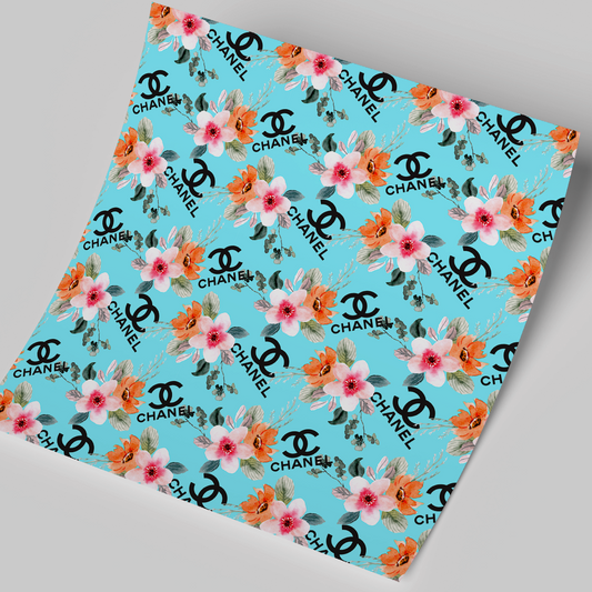 Printed Vinyl Sheet 12x12 " Permanent Vinyl - CN flowers