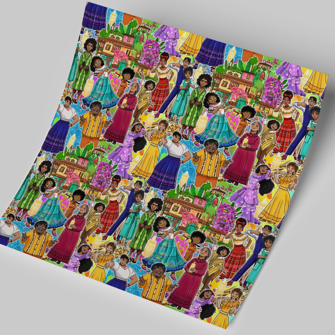 Printed Vinyl Sheet 12x12 " Permanent Vinyl - Coco