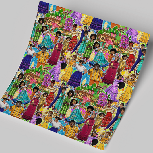 Printed Vinyl Sheet 12x12 " Permanent Vinyl - Coco