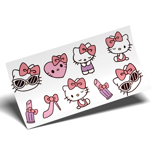 Cup Wrap Sticker UV DTF - Coquette Items