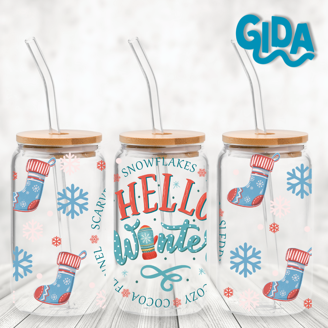 UV DTF - Cozy Winter Friends Wrap