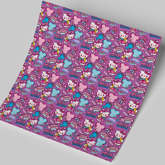 Printed Vinyl Sheet 12x12 " Permanent Vinyl - Kitty Crafter