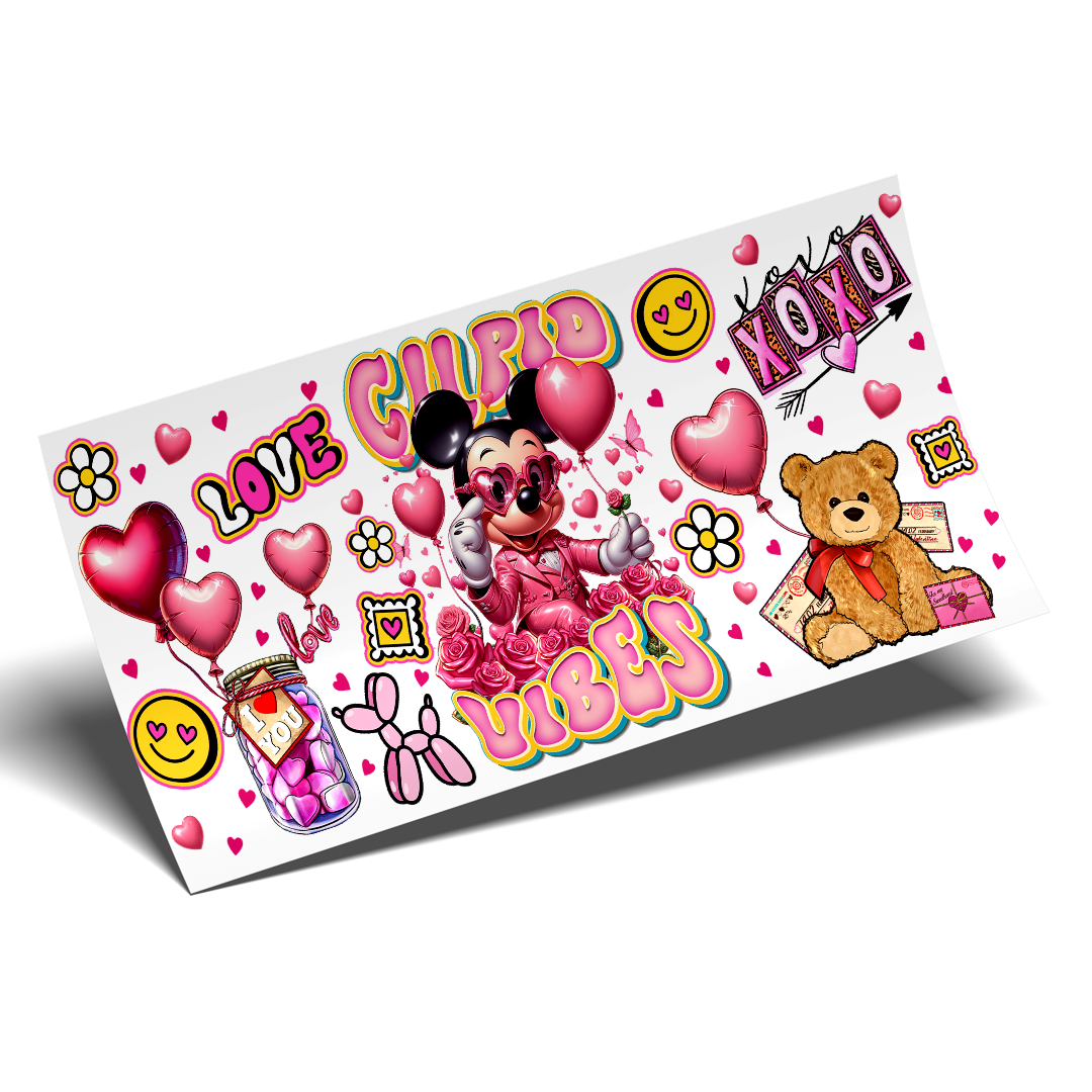 Cup Wrap Sticker - UV DTF Xoxo Mickey