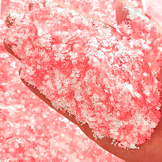 Neon Valentines Love Coral Glitter - 2.2 oz