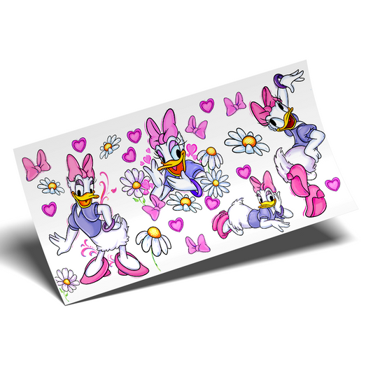 UV DTF Wrap Stickers - Daisy Floral margaritas