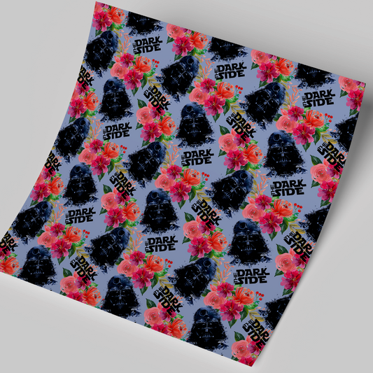 Printed Vinyl Sheet 12x12 " Permanent Vinyl - Dark Side