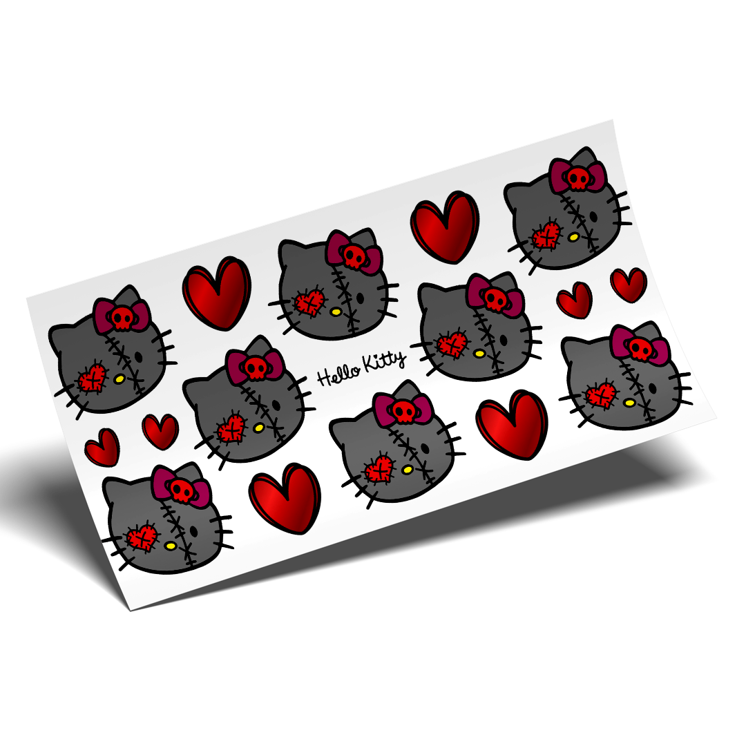 UV DTF - Dead Kitty halloween