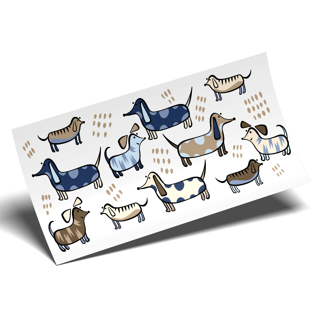 Cup Wrap Sticker UV DTF - doggy's
