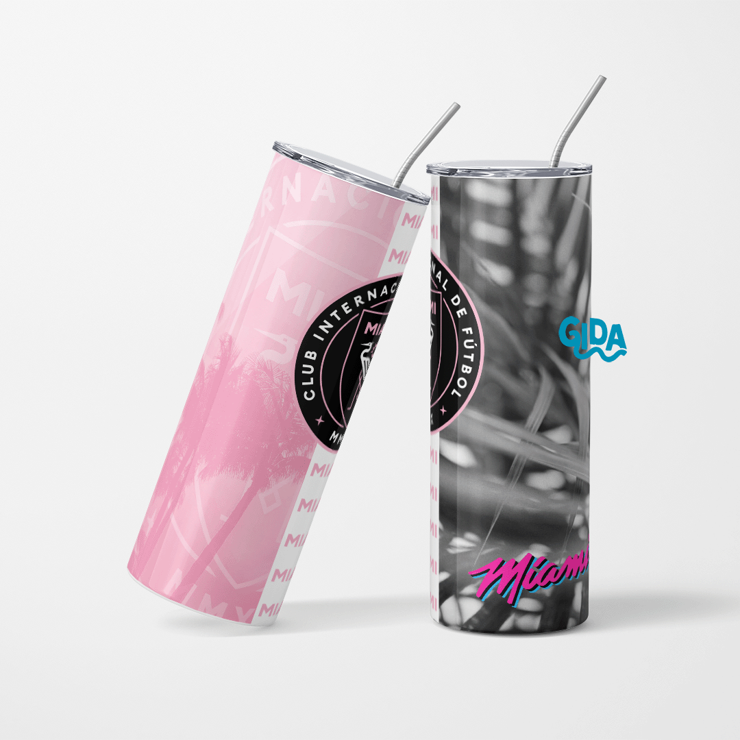 Miami Tropical Soccer Club Straight 20oz Tumbler wrap Vinyl