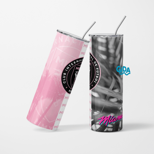 Miami Tropical Soccer Club Straight 20oz Tumbler wrap Vinyl