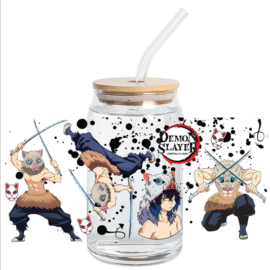 Cup Wrap Sticker UV DTF - Demon Slayer Libbey cup Wrap