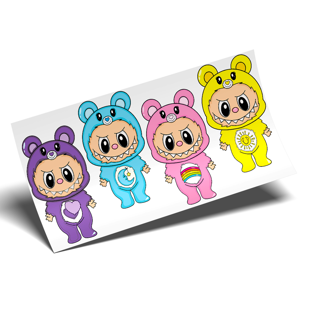 UV DTF Cup Wrap - Labubu bears
